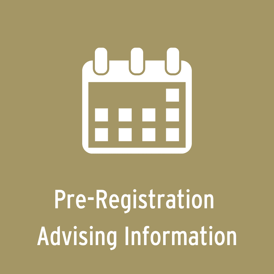 Pre-Registration Advising Information